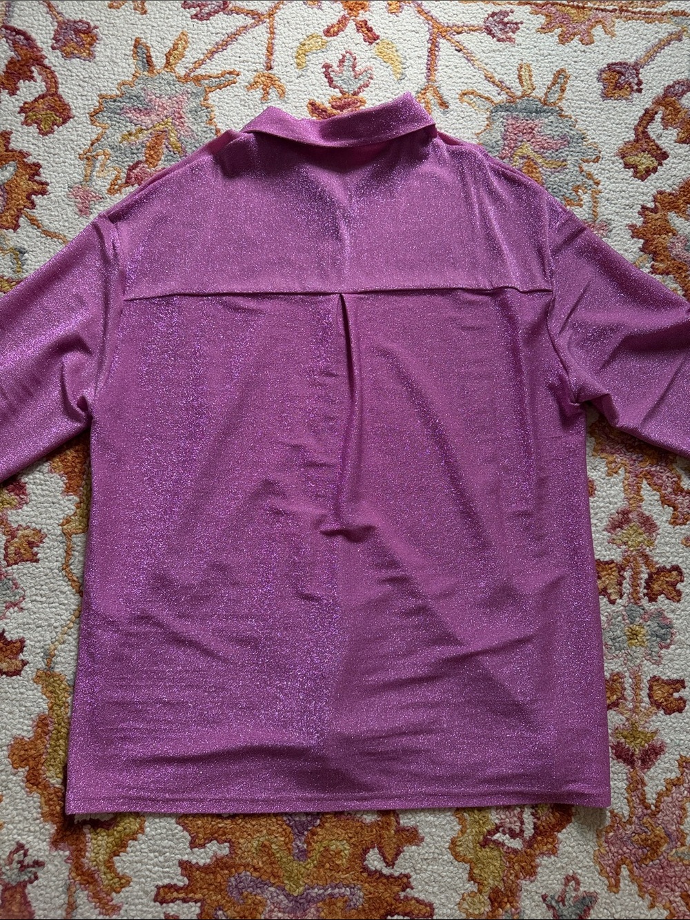 Princess Polly Sparkle Pink Button-Down Oversized Mini Dress - Picture 8 of 8